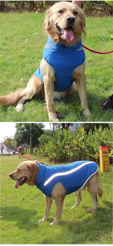 Reflective Waterproof Winter Dog Jacket for Large Breeds
