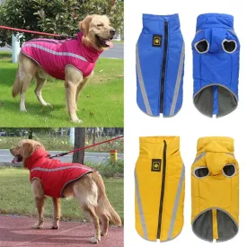 Reflective Waterproof Winter Dog Jacket for Large Breeds