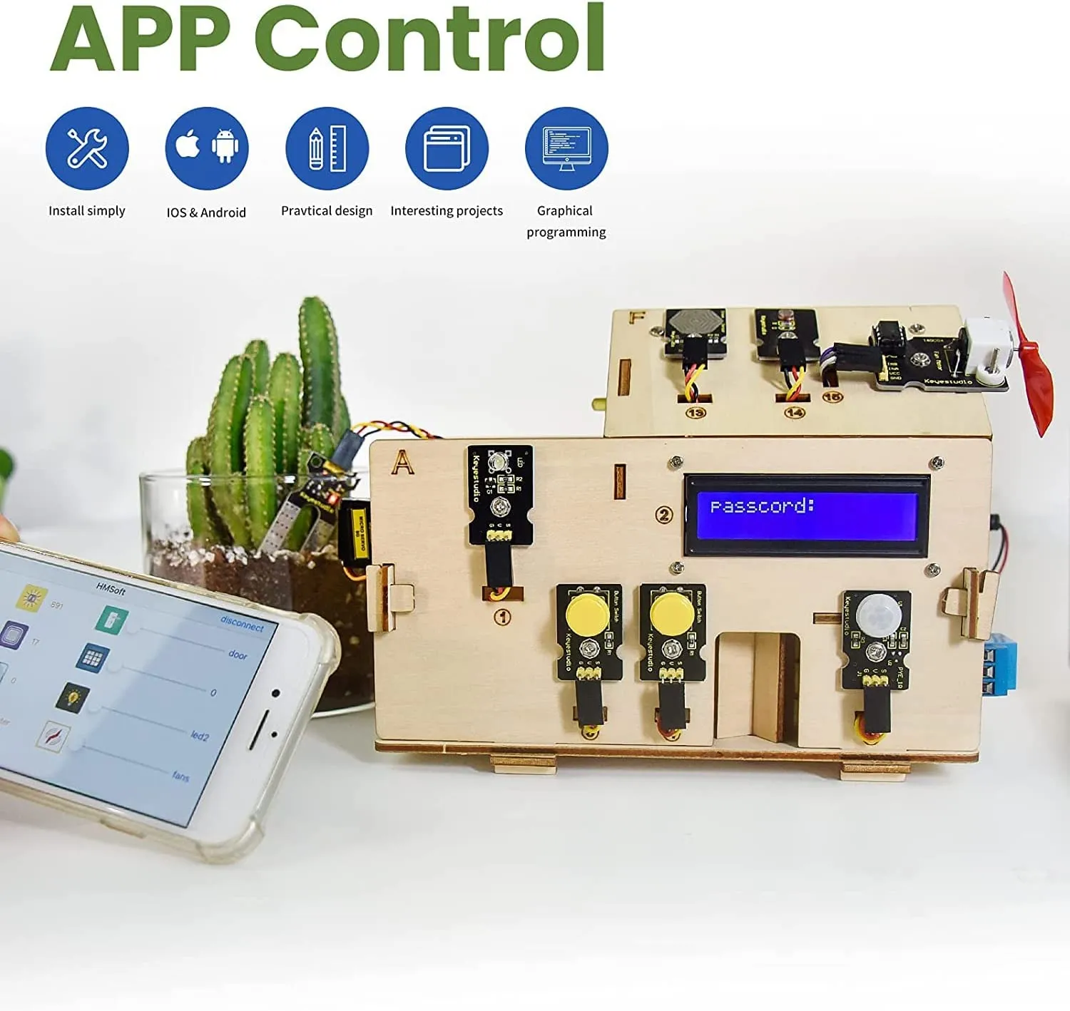 Smart Home Starter DIY Kit for Uno R3 With Tutorial & Sample Codes KS0085
