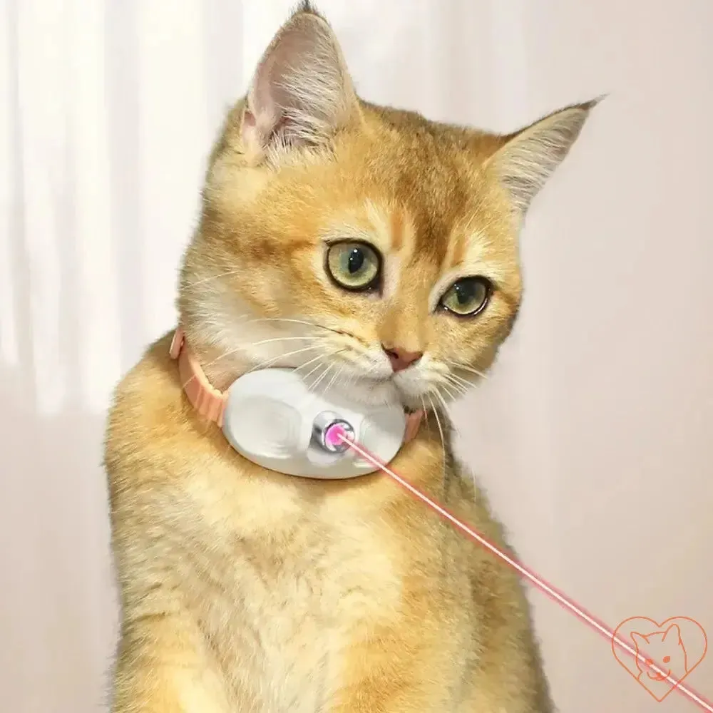 Smart Laser Cat-Teasing Collar - Rechargeable Interactive Toy