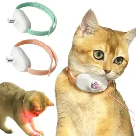 Smart Laser Cat-Teasing Collar - Rechargeable Interactive Toy