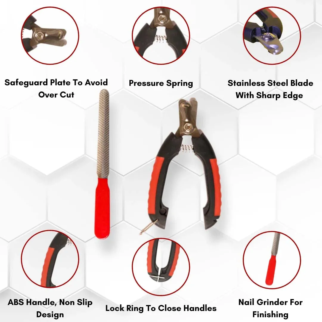 Stainless Steel Tool Nail Clipper Cutter with Nail Filer