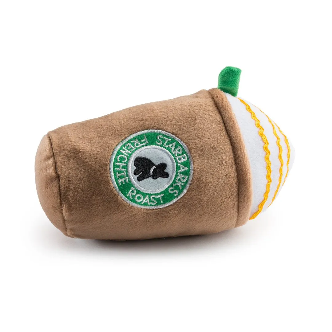 Starbarks Frenchie Roast Plush Toy with Straw by Haute Diggity  Dog FINAL SALE