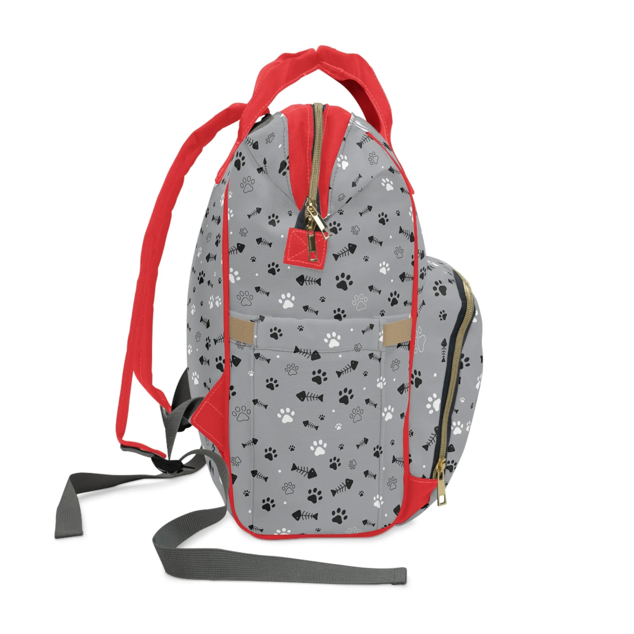 Stylish Pet-Themed Multifunctional Diaper Backpack - Perfect for Pet Parents! 🐾👜🐶