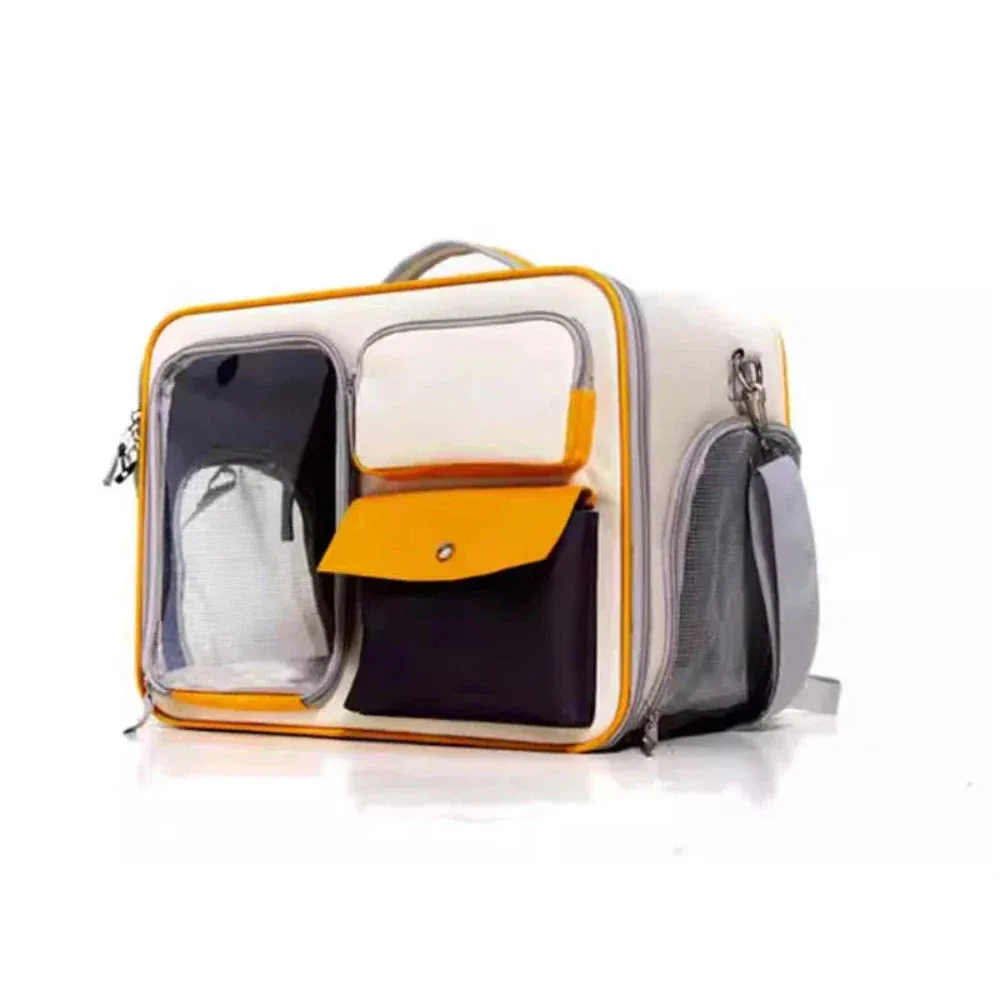 Transparent Breathable Pet Travel Backpack