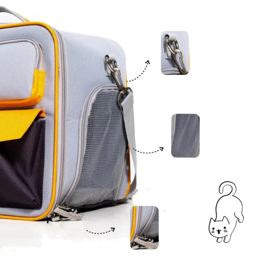 Transparent Breathable Pet Travel Backpack