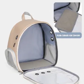 Transparent Pet Travel Backpack