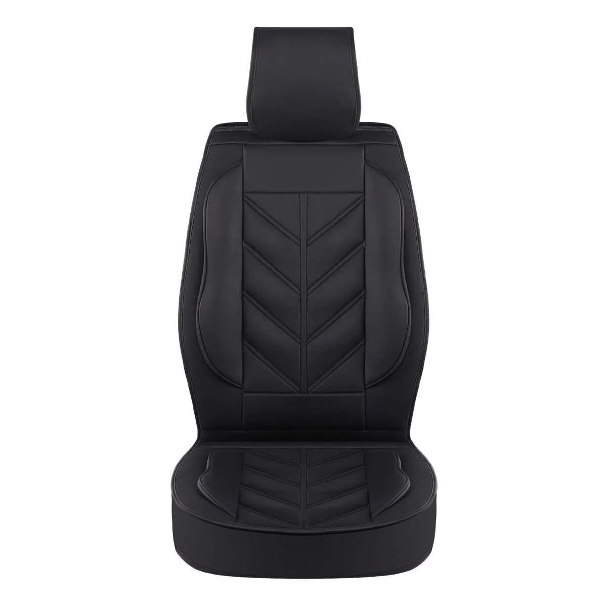 Universal PU Leather Car Seat Cover - Non-slip Full Cushion Protector Mat, 1PCS