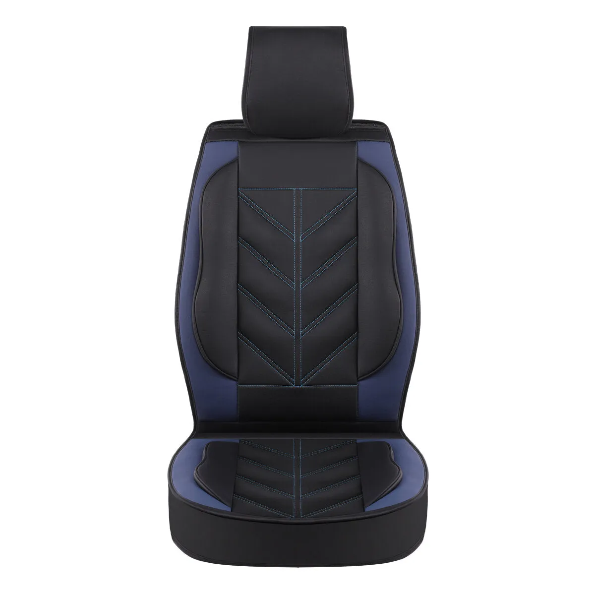 Universal PU Leather Car Seat Cover - Non-slip Full Cushion Protector Mat, 1PCS