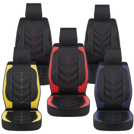 Universal PU Leather Car Seat Cover - Non-slip Full Cushion Protector Mat, 1PCS