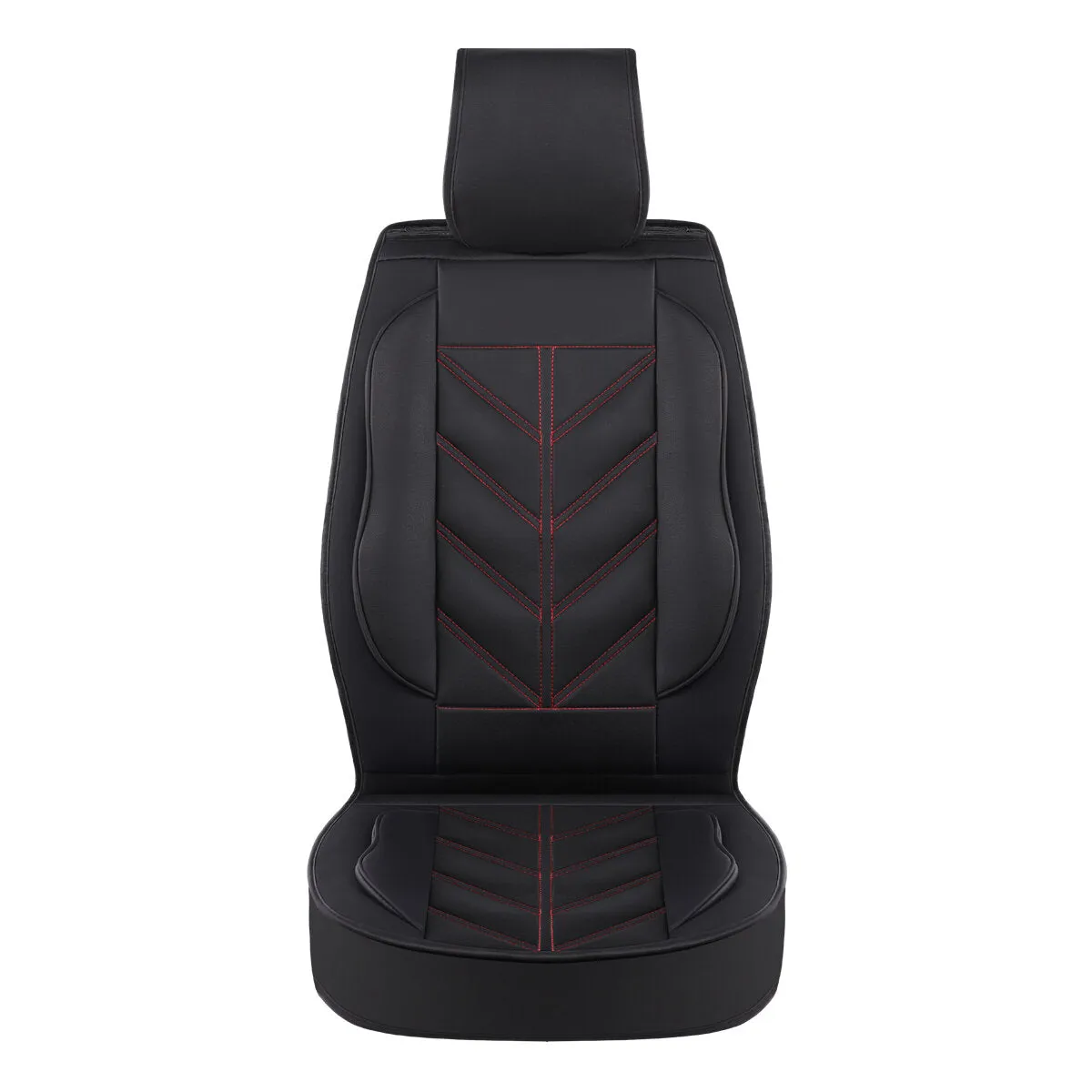 Universal PU Leather Car Seat Cover - Non-slip Full Cushion Protector Mat, 1PCS