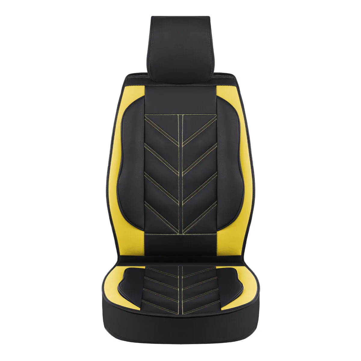 Universal PU Leather Car Seat Cover - Non-slip Full Cushion Protector Mat, 1PCS